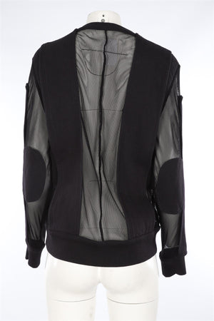 GIVENCHY BLACK COTTON SWEATSHIRT SMALL