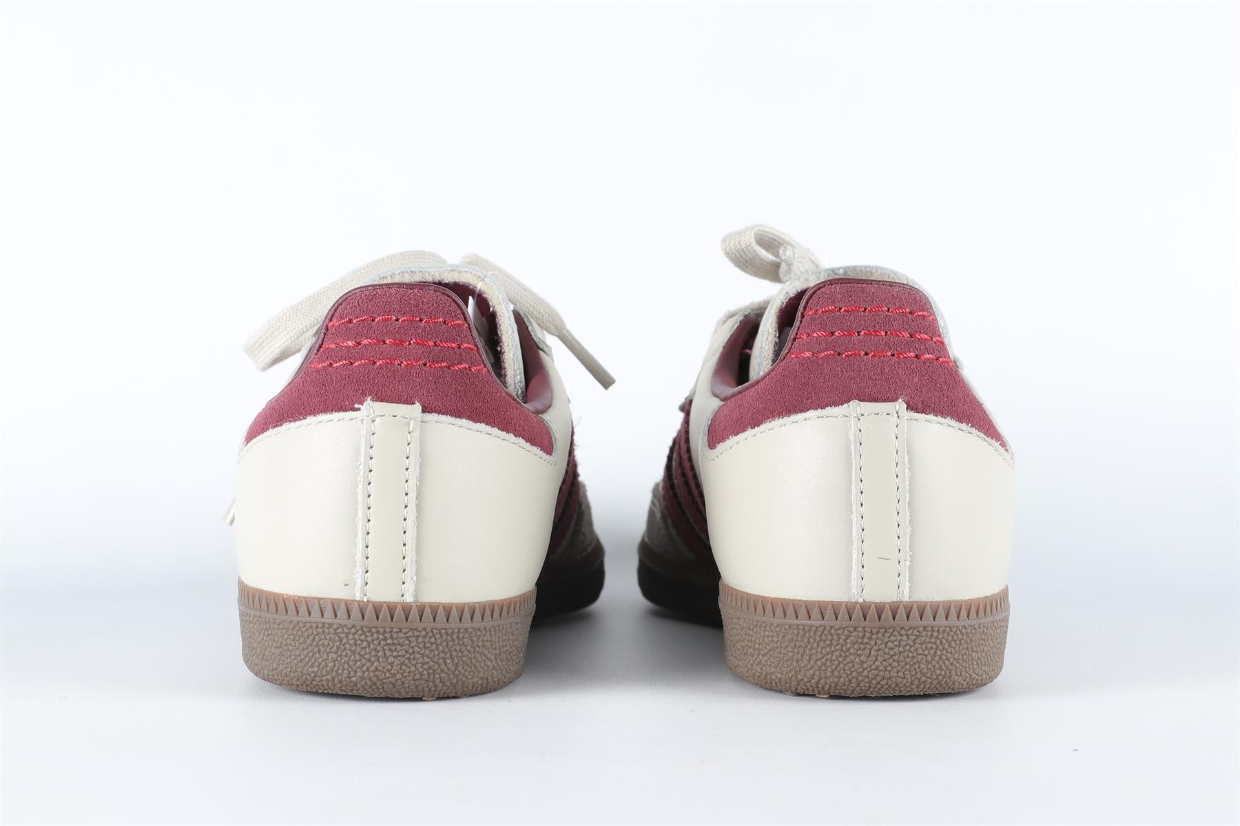 ADIDAS GREY SAMBA PUTTY GREY MAROON SNEAKERS EU 38 2/3 UK 5.5 US 6