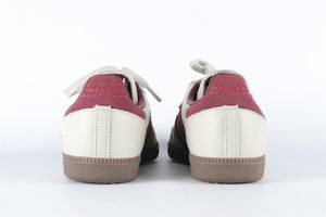 ADIDAS GREY SAMBA PUTTY GREY MAROON SNEAKERS EU 38 2/3 UK 5.5 US 6