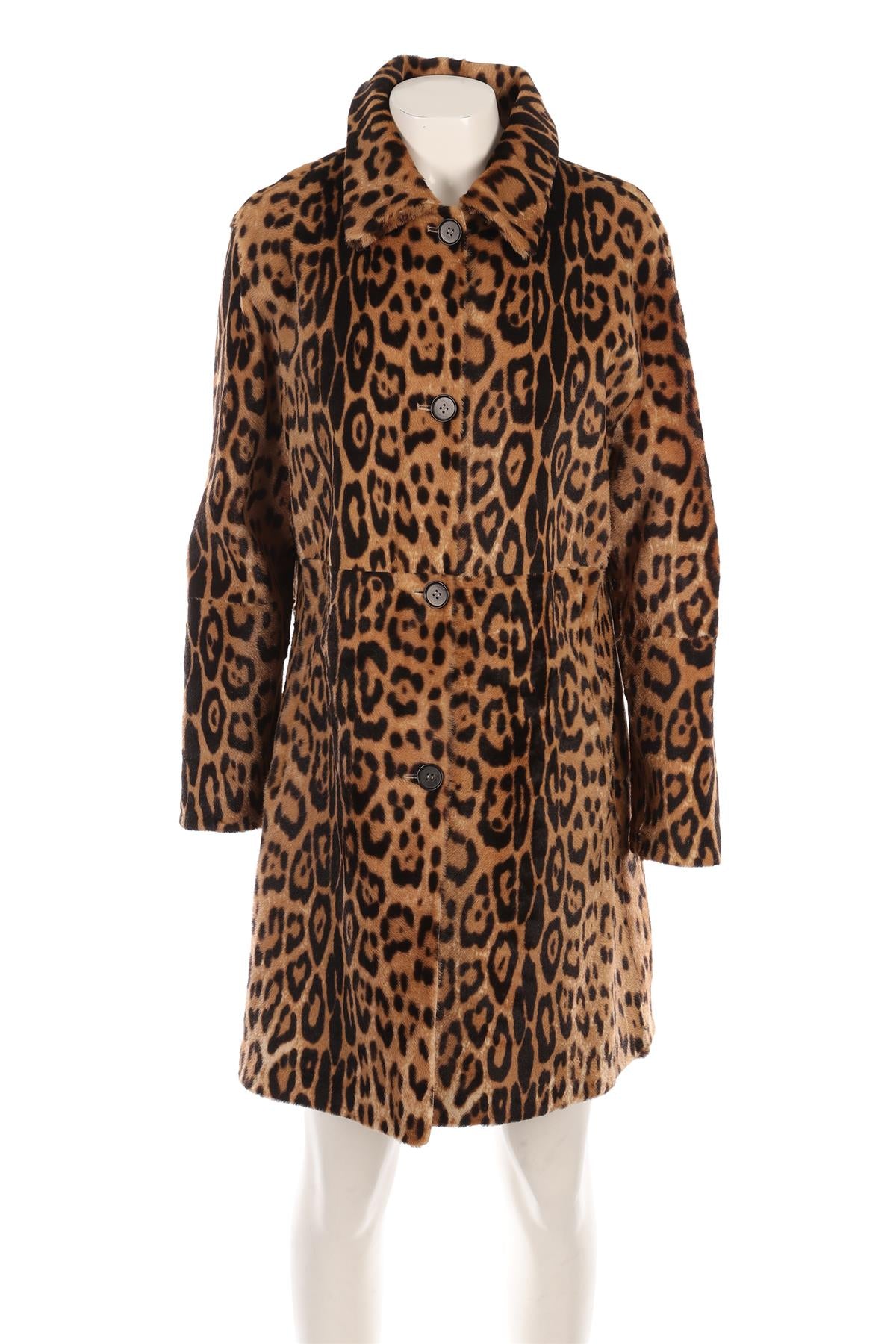 P.A.R.O.S.H. BROWN CALF HAIR COAT MEDIUM