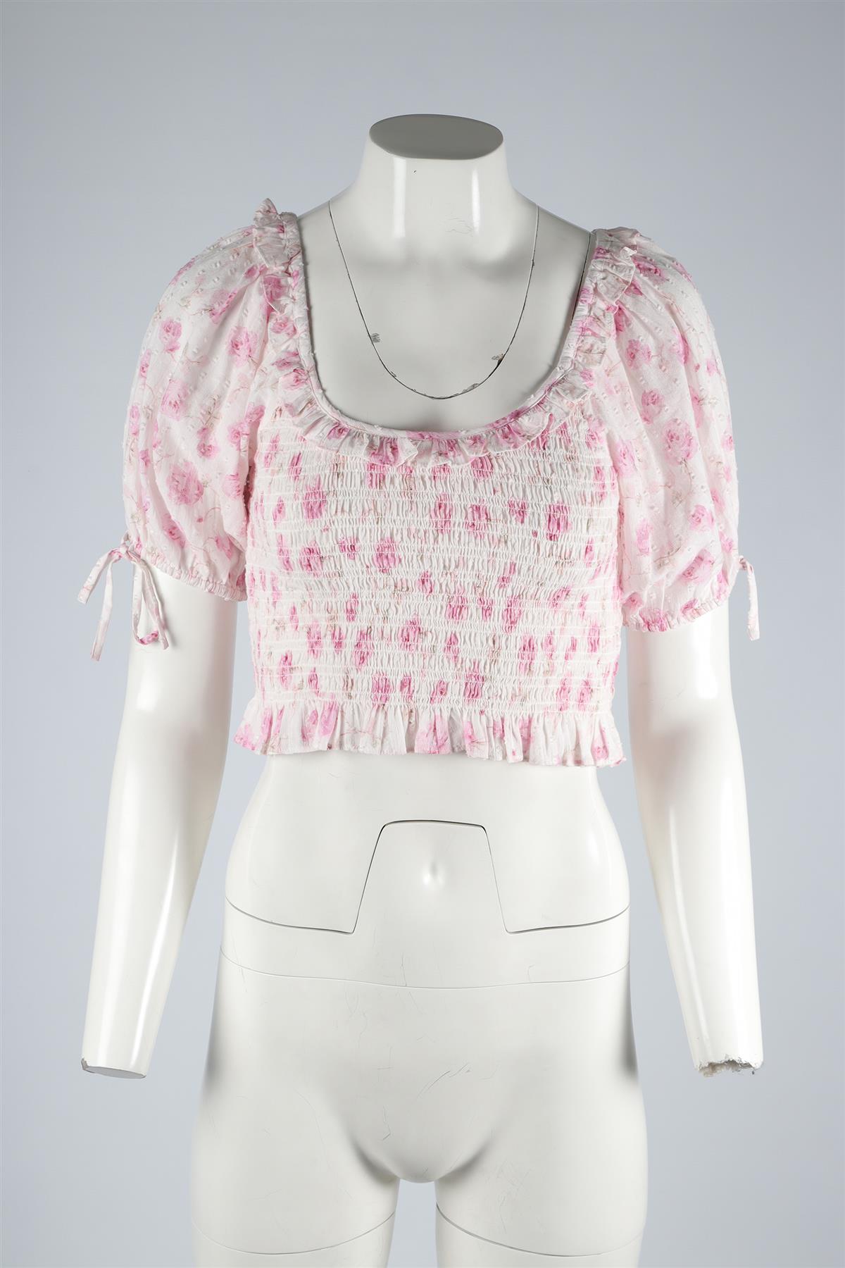 LOVESHACKFANCY WHITE COTTON TOP SMALL