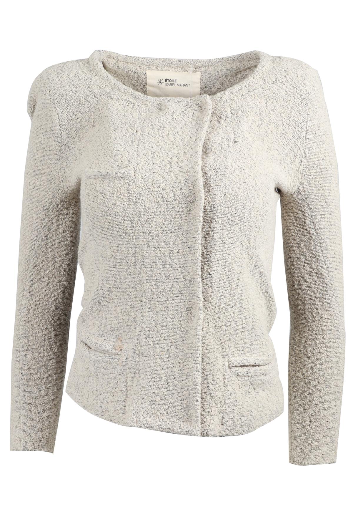 ISABEL MARANT ÉTOILE GREY WOOL BLEND JACKET UK 6