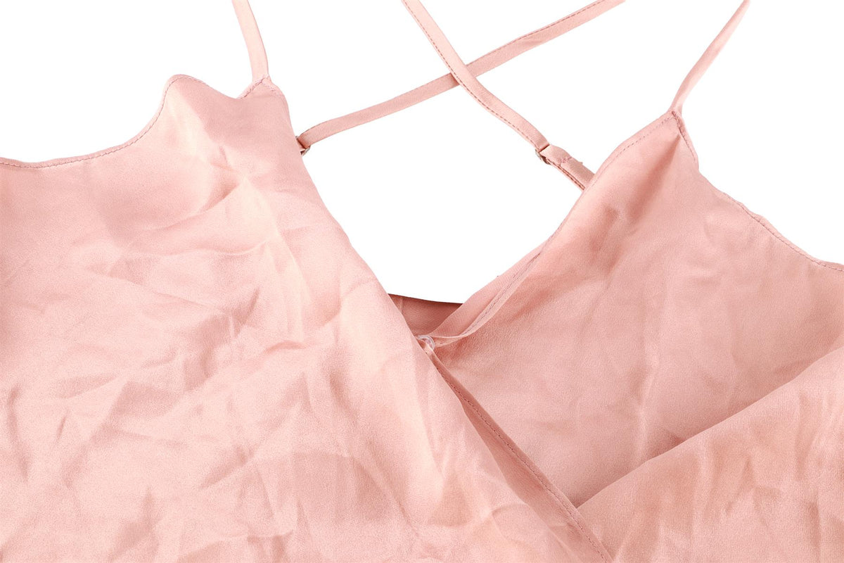 SABLYN PINK SILK BODYSUIT XSMALL