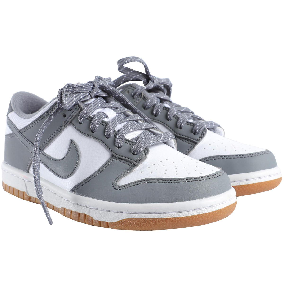 NIKE GREY KIDS LEATHER SNEAKERS EU 35.5 UK 3 US 3.5