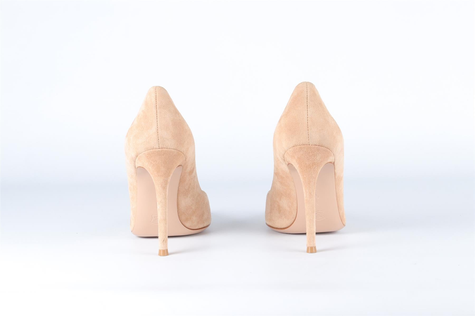 GIANVITO ROSSI BEIGE SUEDE PUMPS EU 36 UK 3 US 6