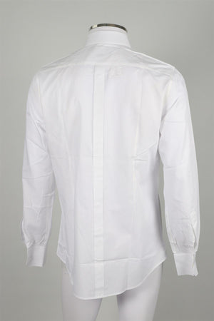 DOLCE & GABBANA MEN'S WHITE (GOLD) COTTON SHIRT UK/US COLLAR 16 UK/US CHEST 40