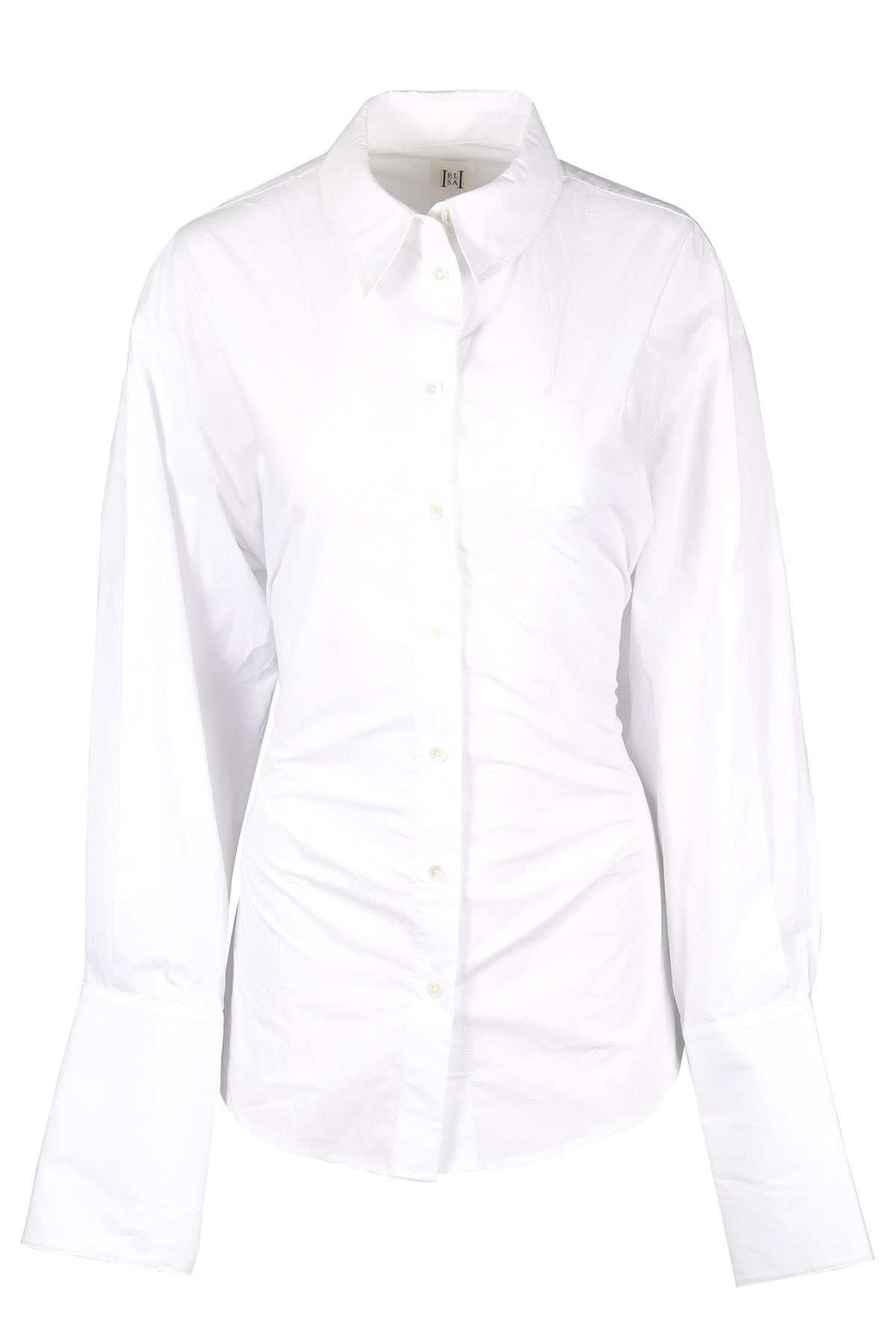 HELSA WHITE COTTON SHIRT SMALL