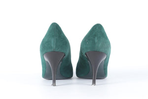 MULBERRY GREEN SUEDE PUMPS EU 40 UK 7 US 10
