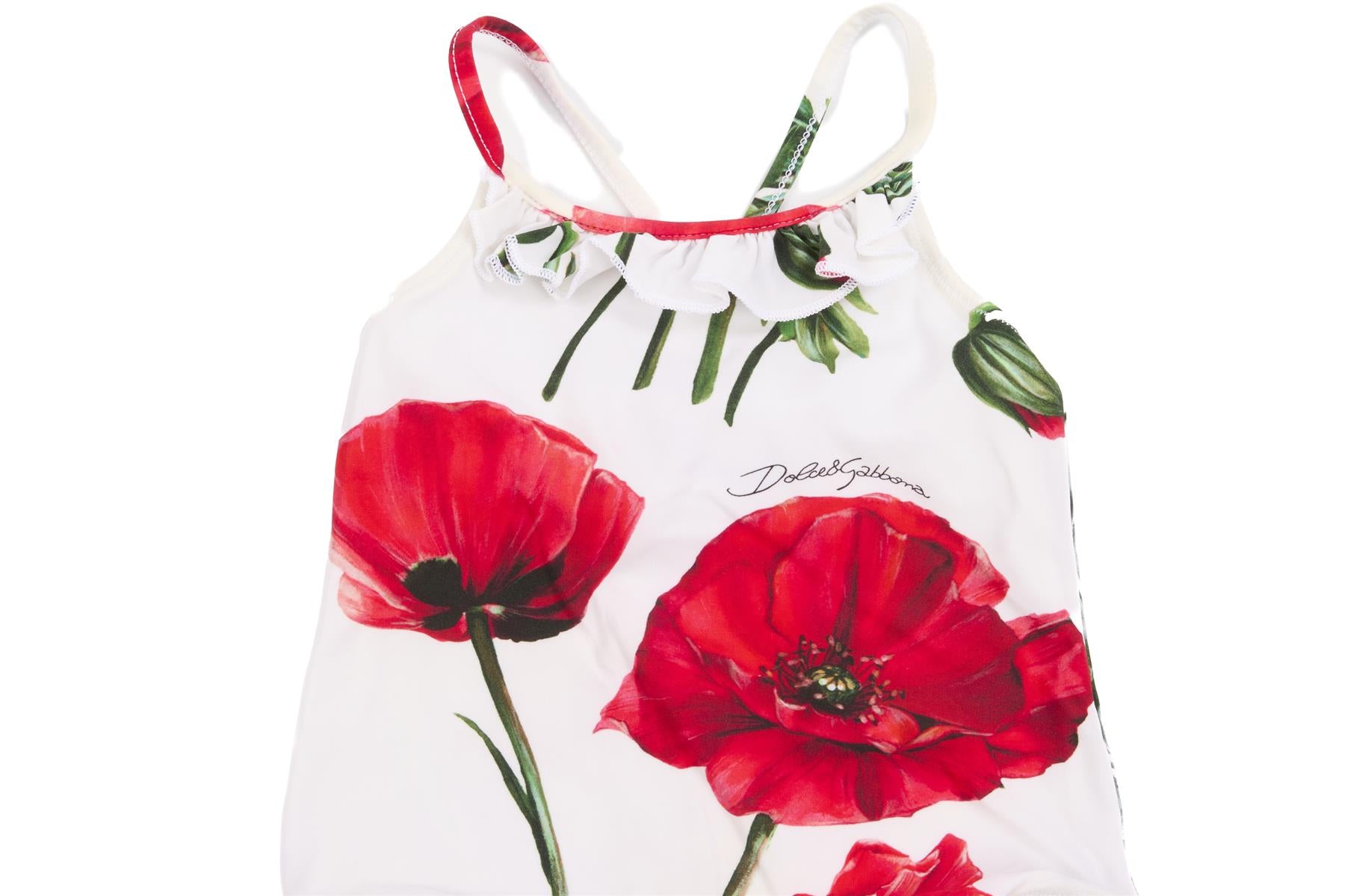 DOLCE & GABBANA WHITE KIDS GIRLS SWIMSUIT 9-12 MONTHS
