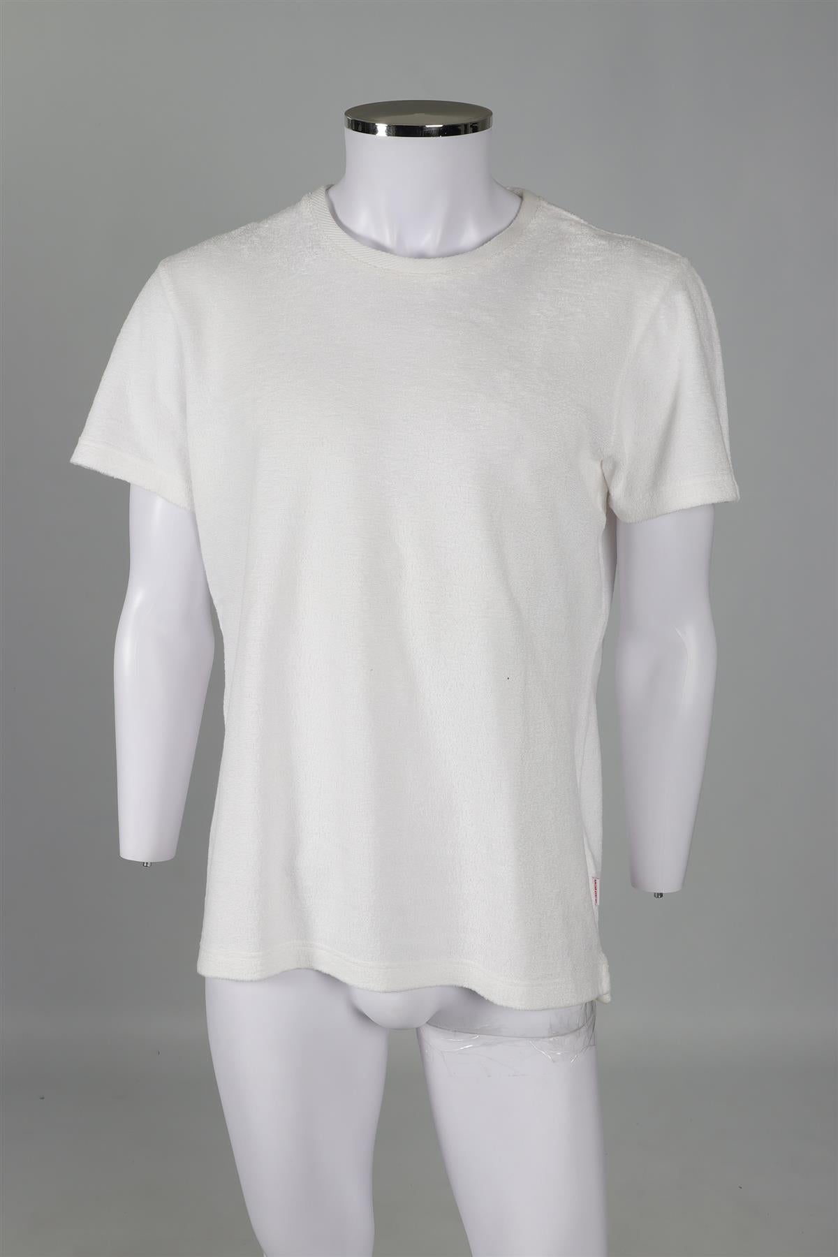 ORLEBAR BROWN WHITE MEN'S COTTON T-SHIRT LARGE