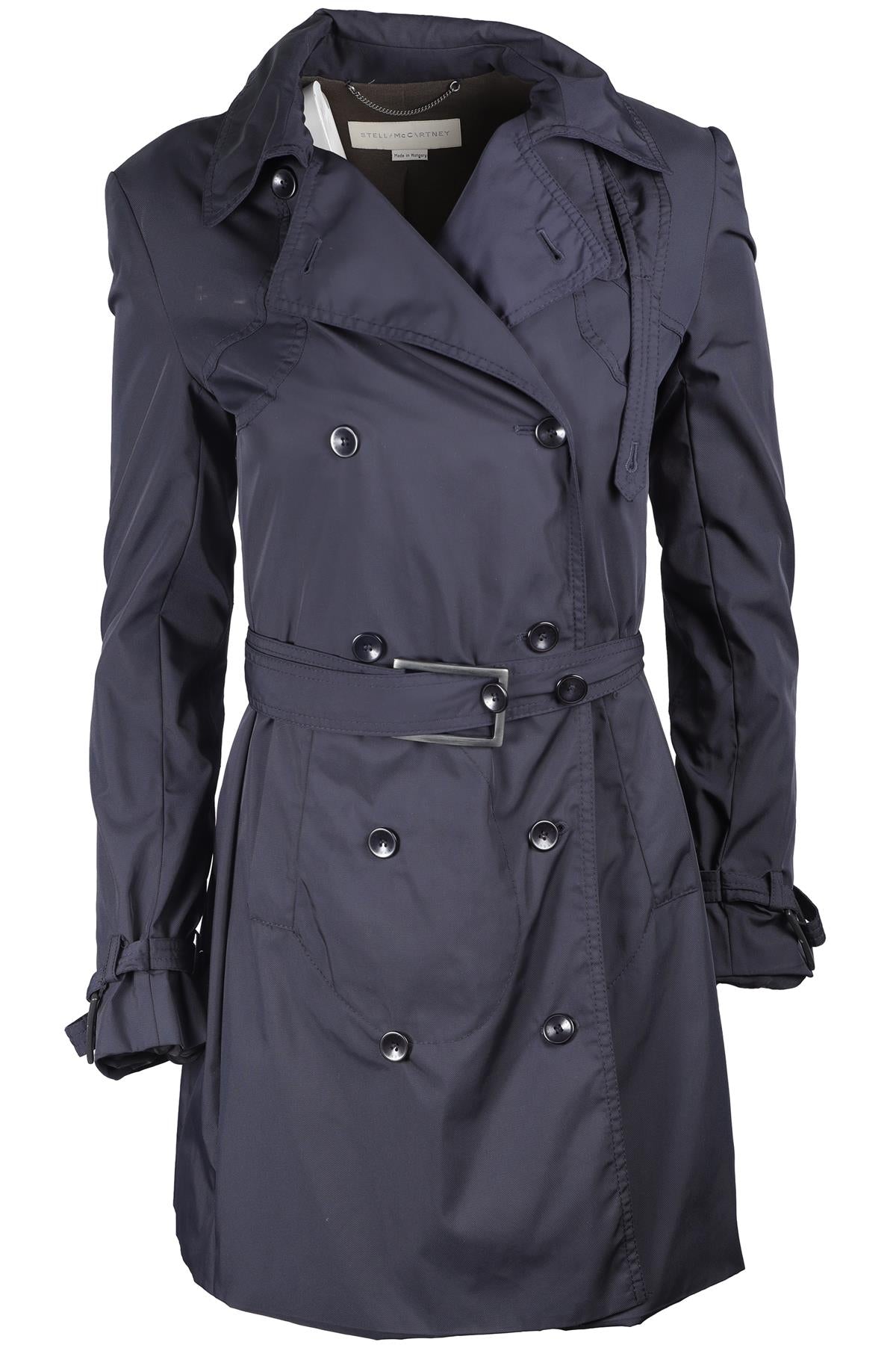 STELLA MCCARTNEY NAVY NYLON TRENCH COAT IT 40 UK 8