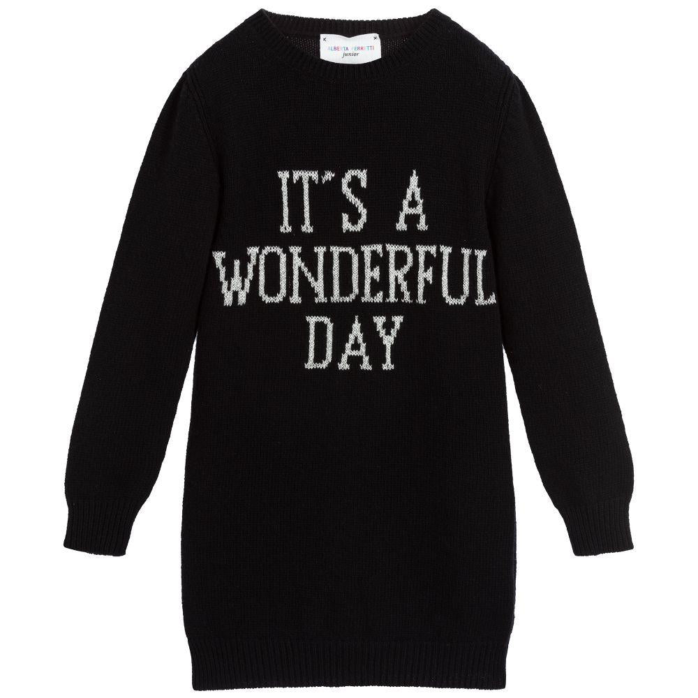 ALBERTA FERRETTI KIDS GIRLS WOOL SWEATER DRESS 6 YEARS