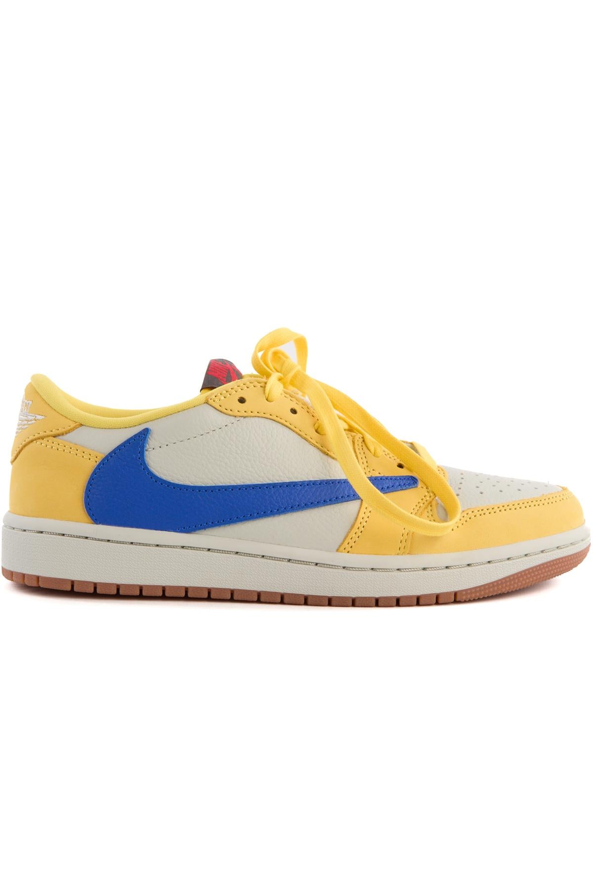 NIKE + TRAVIS SCOTT BLACK AIR JORDAN 1 CANARY SNEAKERS UK 5.5 EU 39 US 6