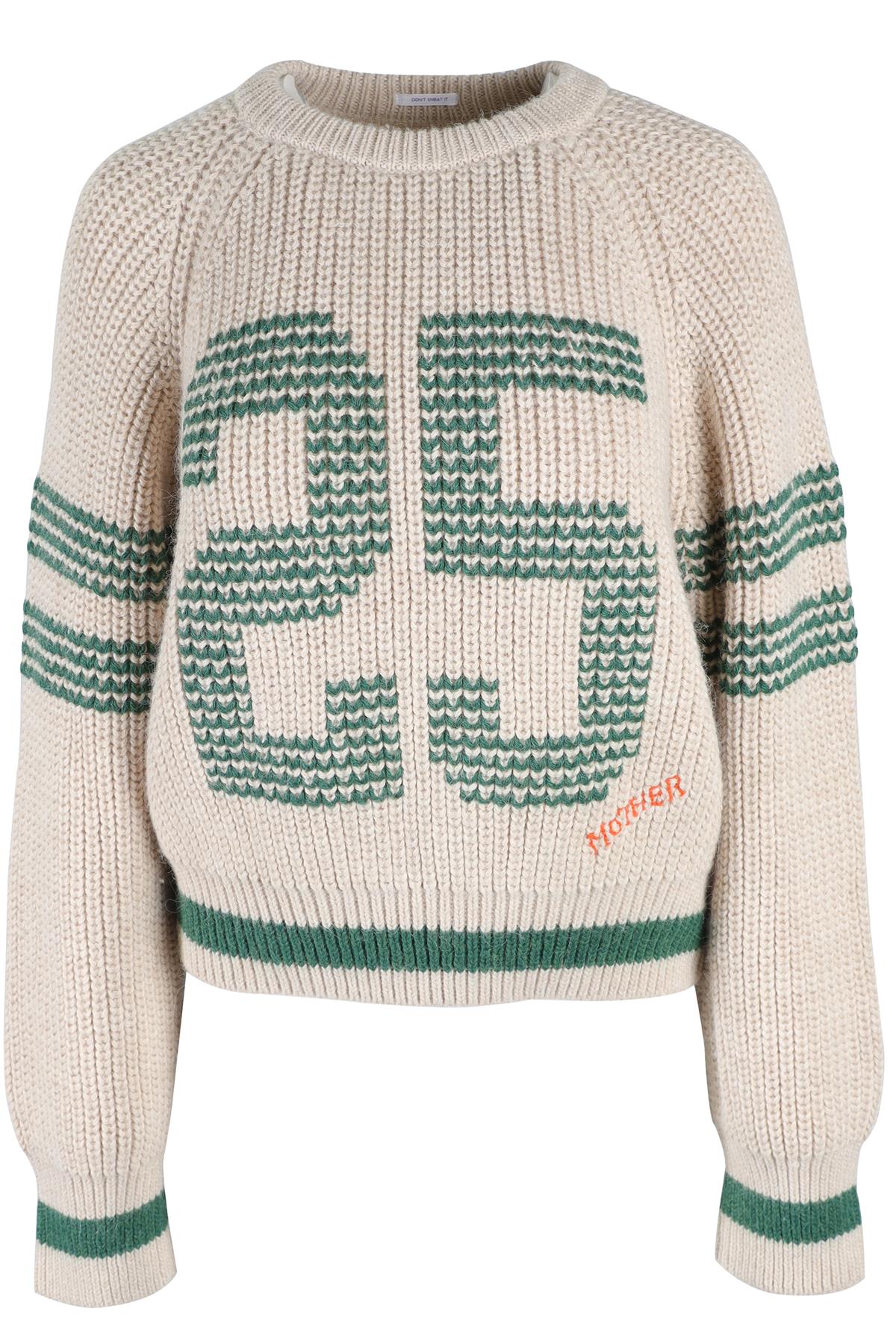 MOTHER BEIGE WOOL SWEATER XSMALL