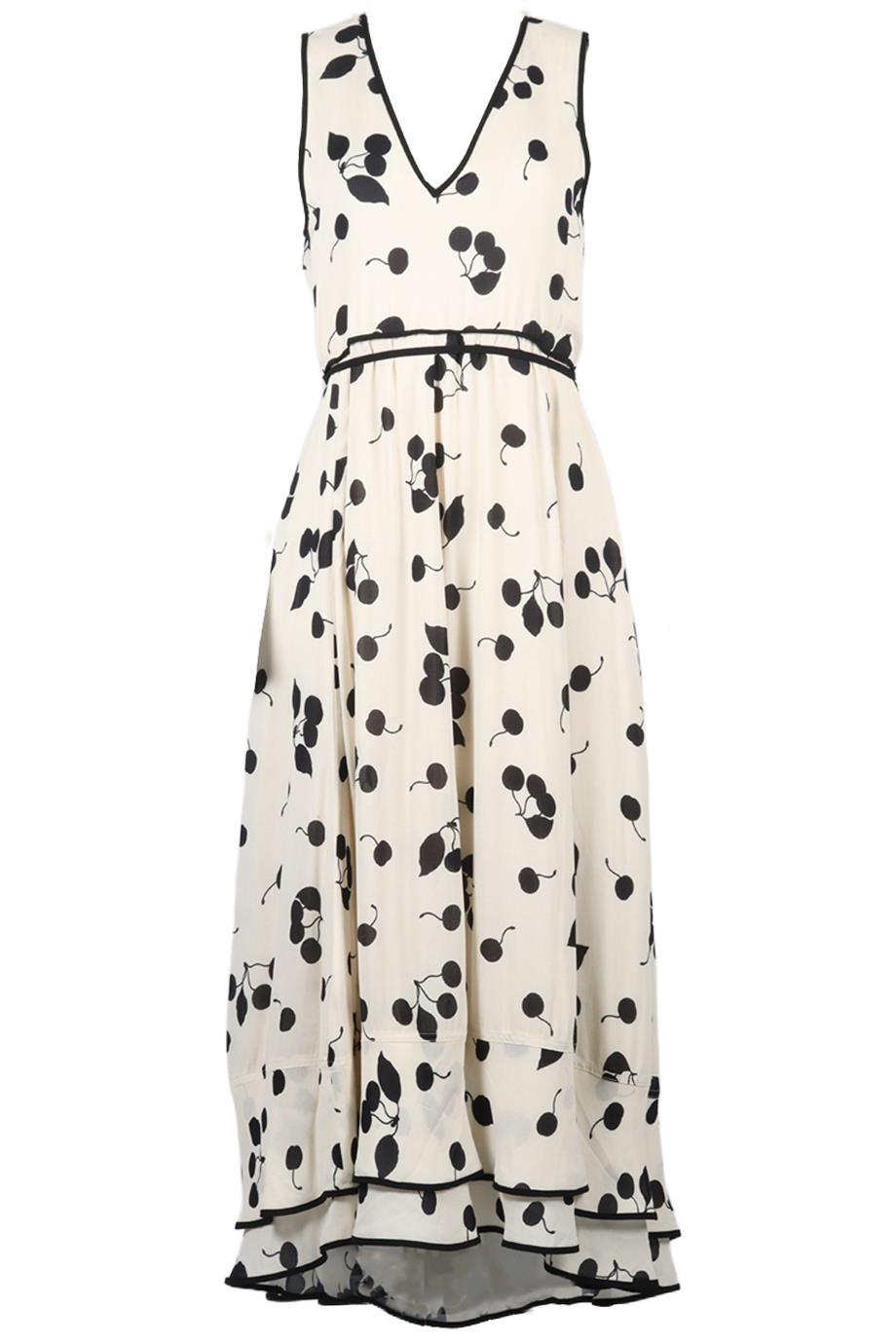 3.1 PHILLIP LIM PRINTED CREPE MAXI DRESS US 8 UK 12