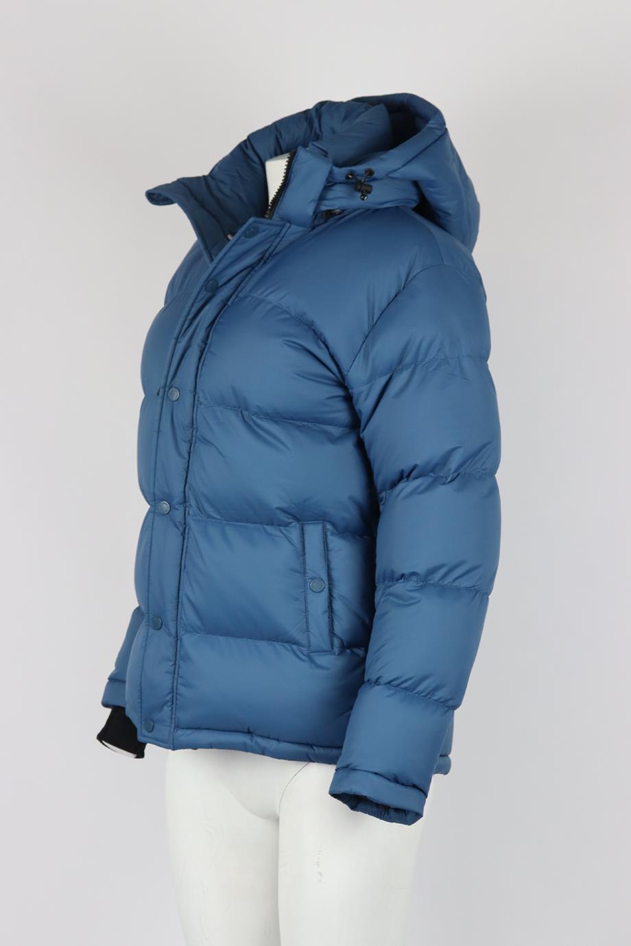 SUPER WORLD HOODED QUILTED PADDED SHELL JACKET XSMALL