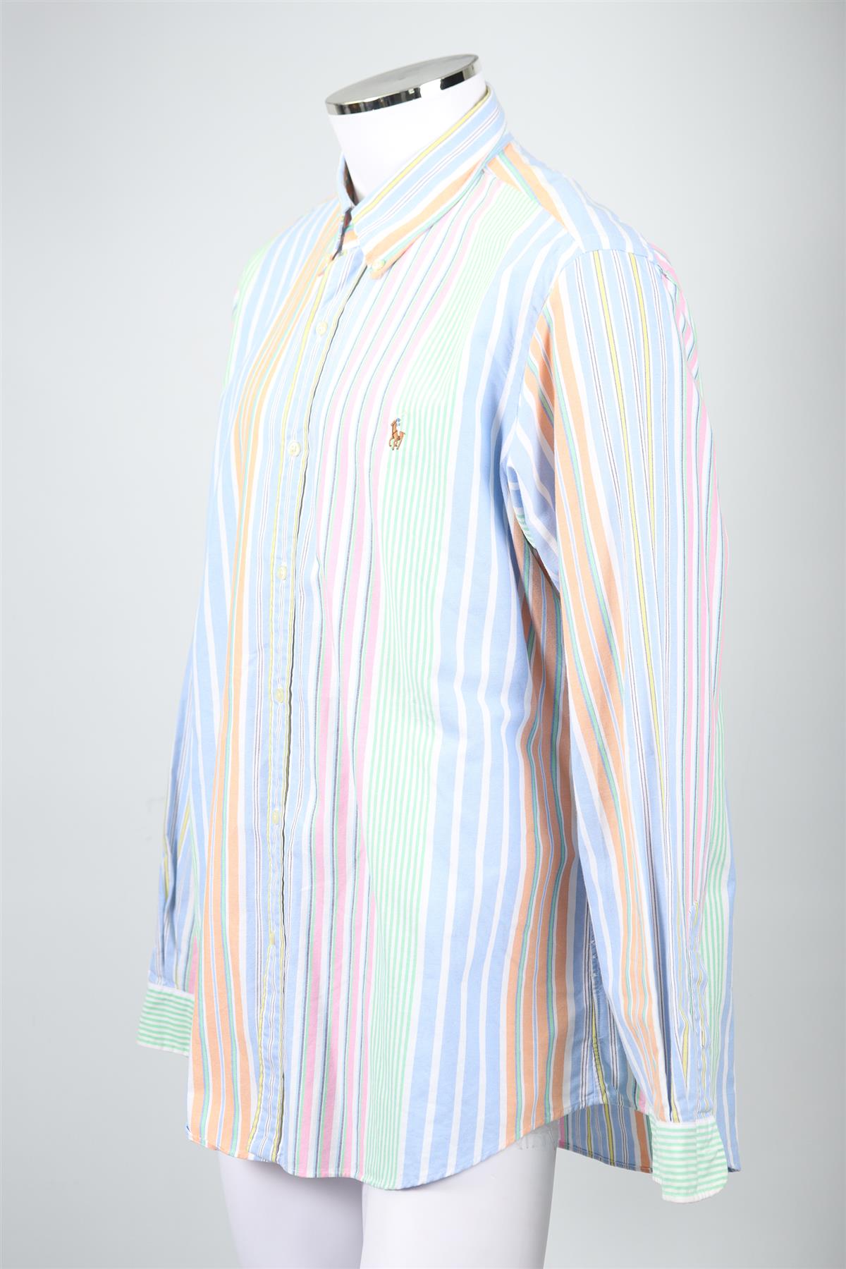 RALPH LAUREN MEN'S STRIPED COTTON SHIRT XLARGE