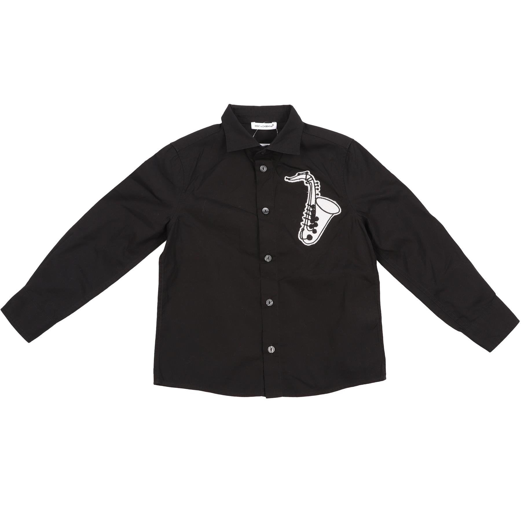 DOLCE & GABBANA BLACK KIDS BOYS SHIRT 3 YEARS
