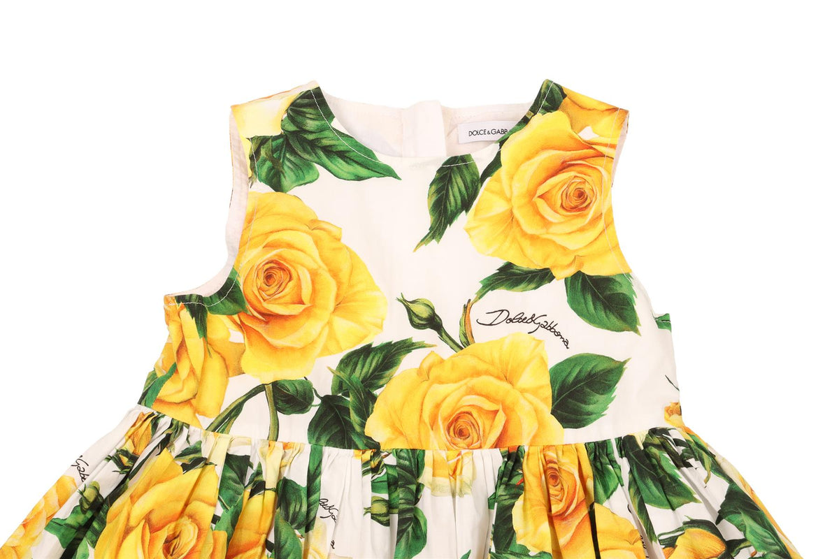 DOLCE & GABBANA MULTI KIDS GIRLS DRESS AND BLOOMERS 24-30 MONTHS