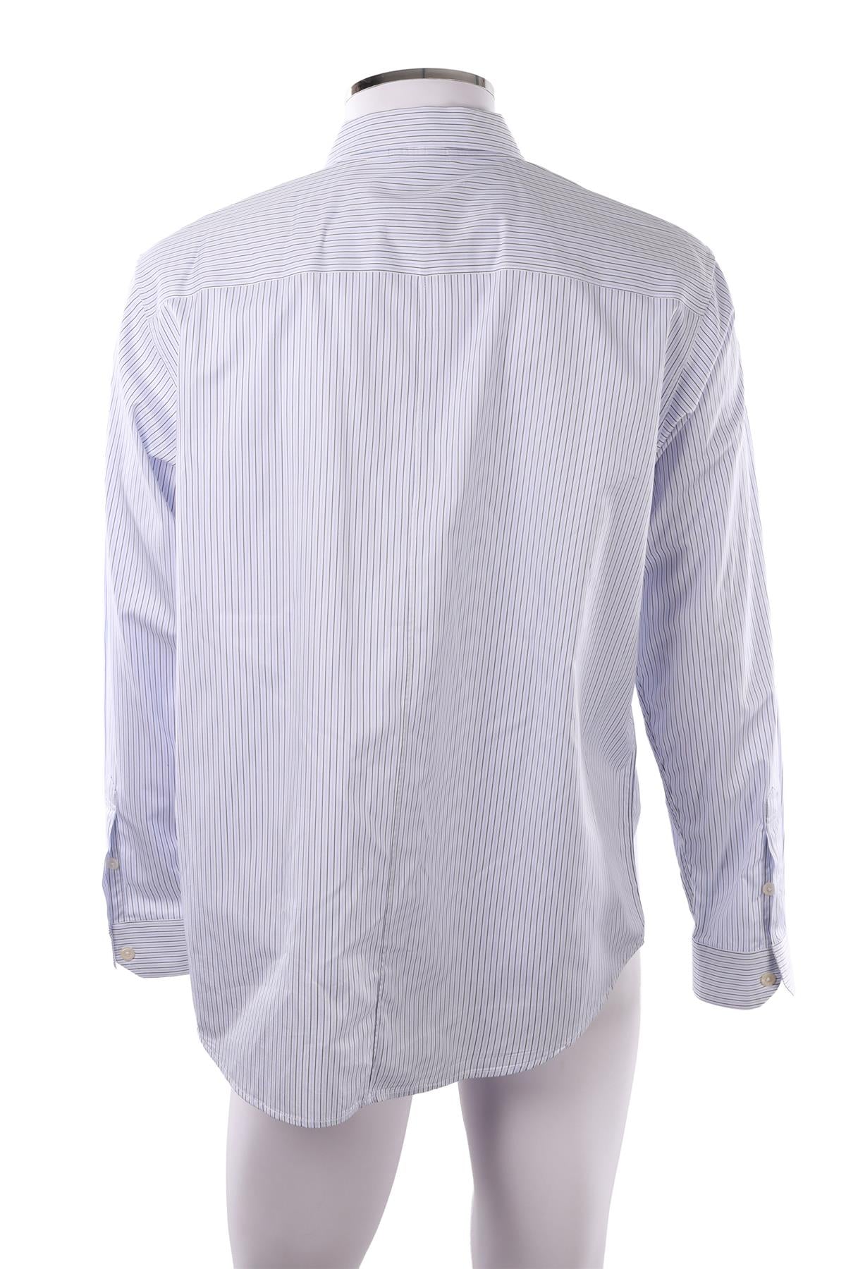 BLUE MEN'S COTTON SHIRT