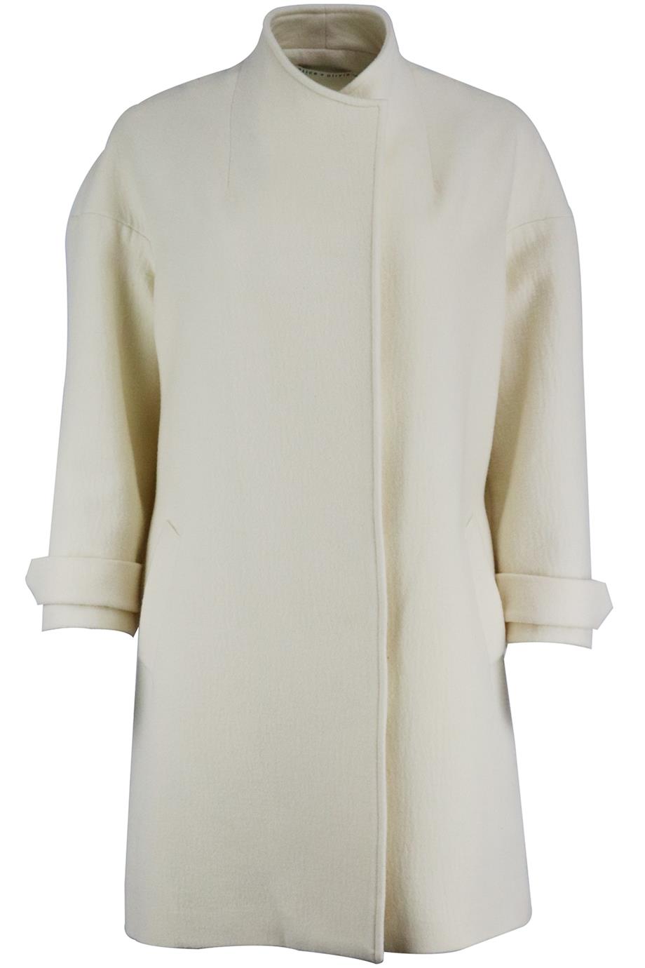 ALICE AND OLIVIA WOOL BLEND COAT MEDIUM