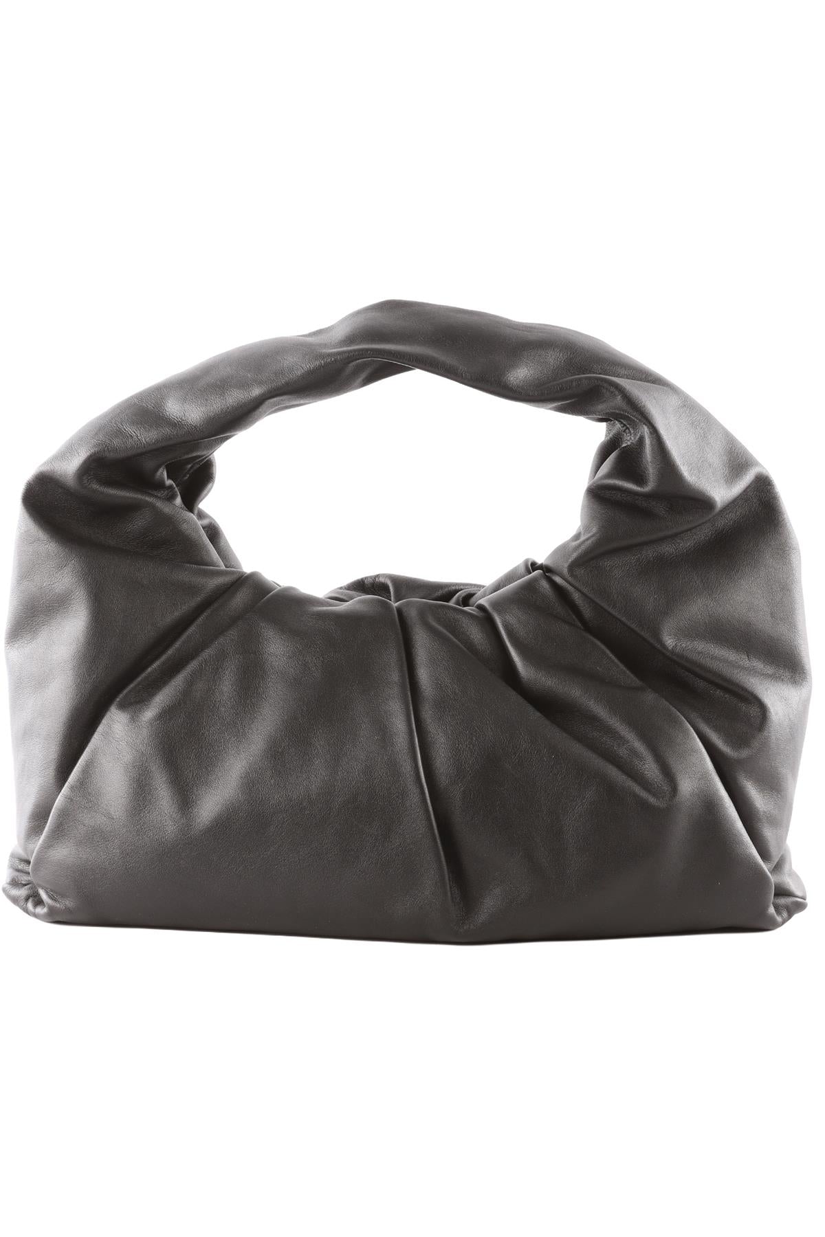 BOTTEGA VENETA BLACK LEATHER SHOULDER BAG
