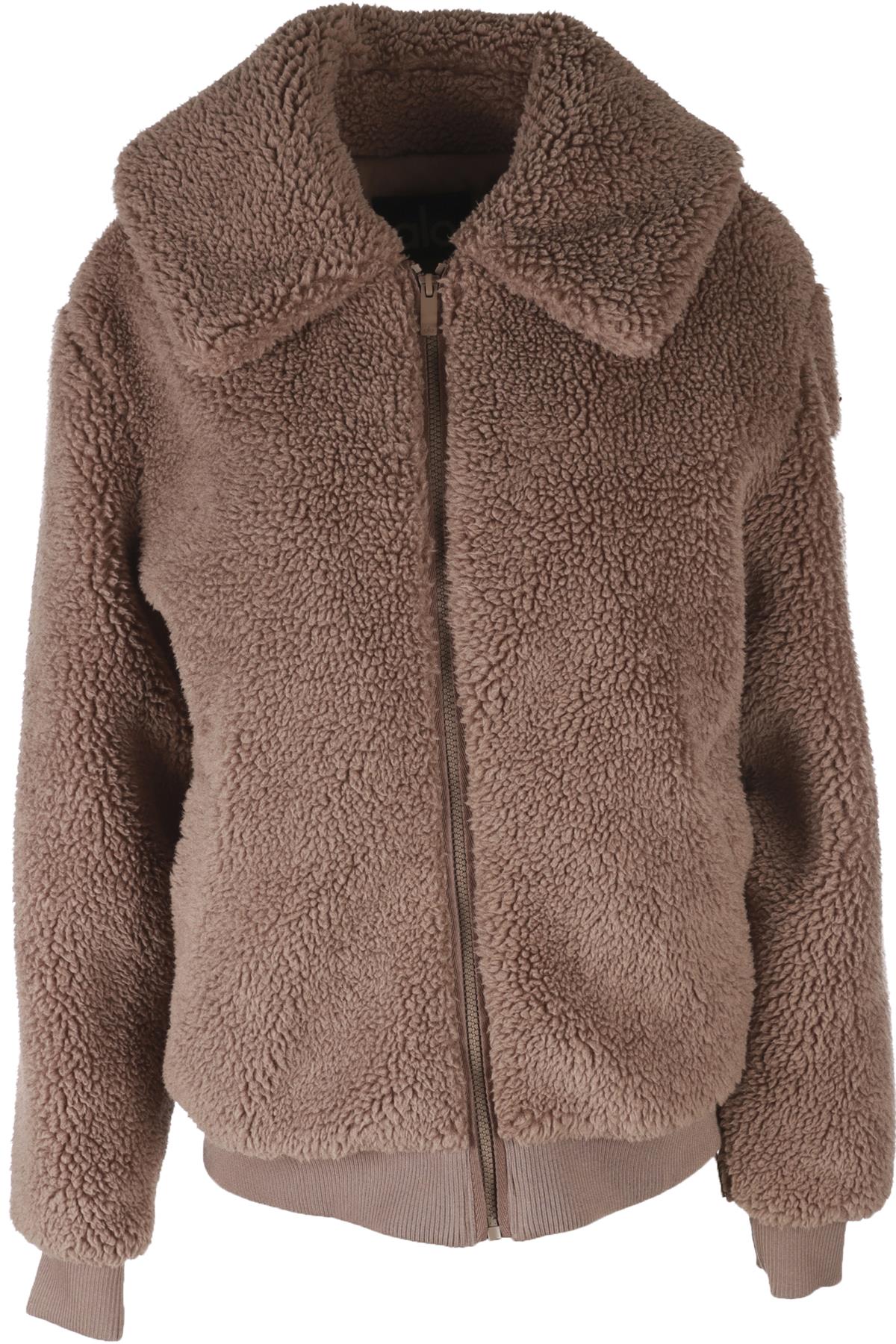 ALO YOGA TAUPE FLEECE JACKET SMALL