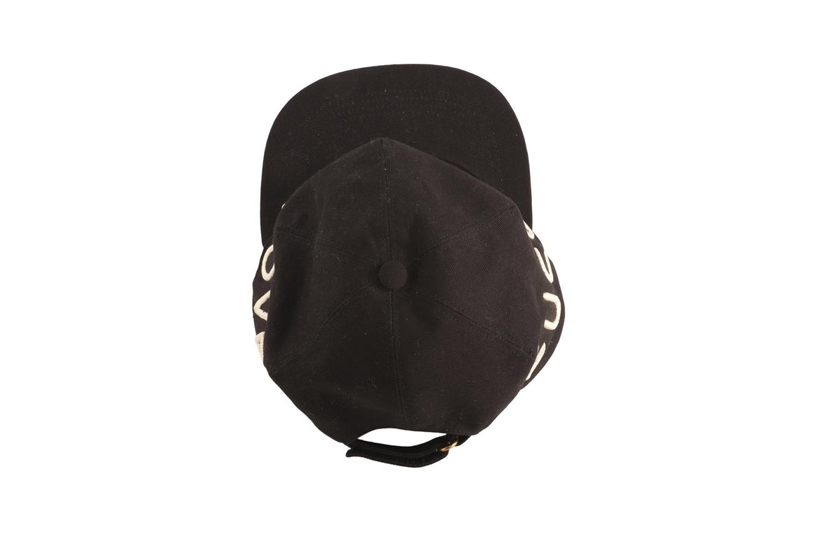 GUCCI BLACK COTTON BASEBALL CAP LARGE