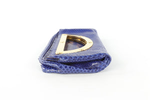 TOM FORD BLUE PYTHON CLUTCH