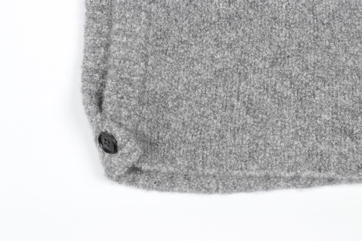 LISA YANG GREY CASHMERE BALACLAVA ONE SIZE