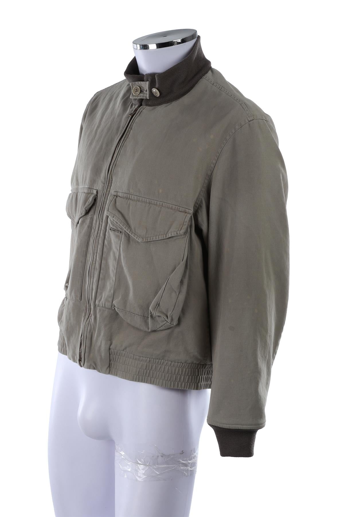 GREEN MEN'S COTTON JACKET