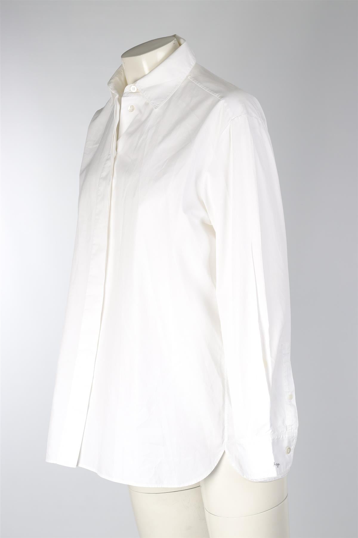 THE ROW WHITE COTTON SHIRT MEDIUM