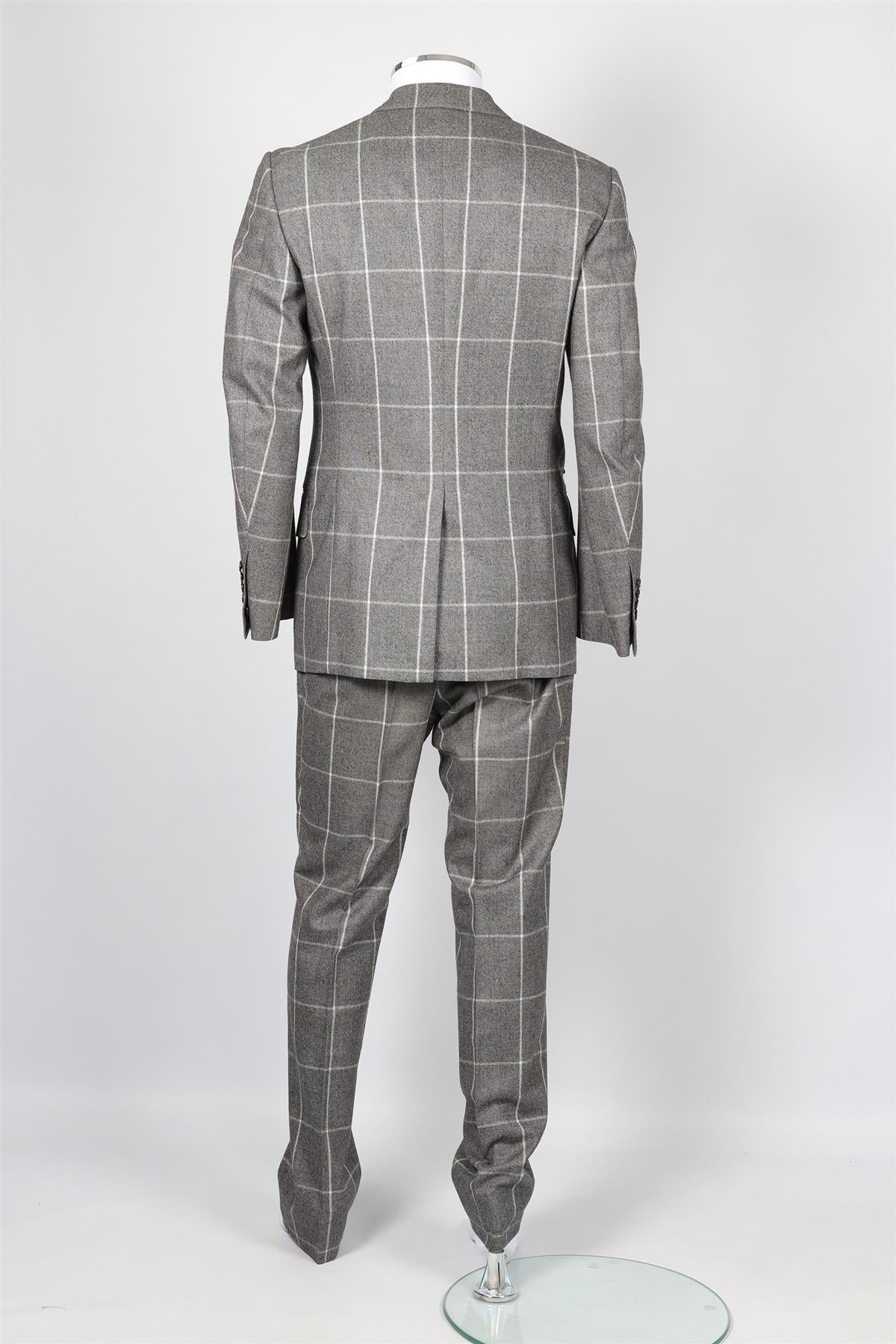 TOM FORD GREY WOOL TWO PIECE SUIT IT 48 UK 38