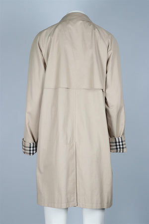 BURBERRY BEIGE COTTON COAT UK 12