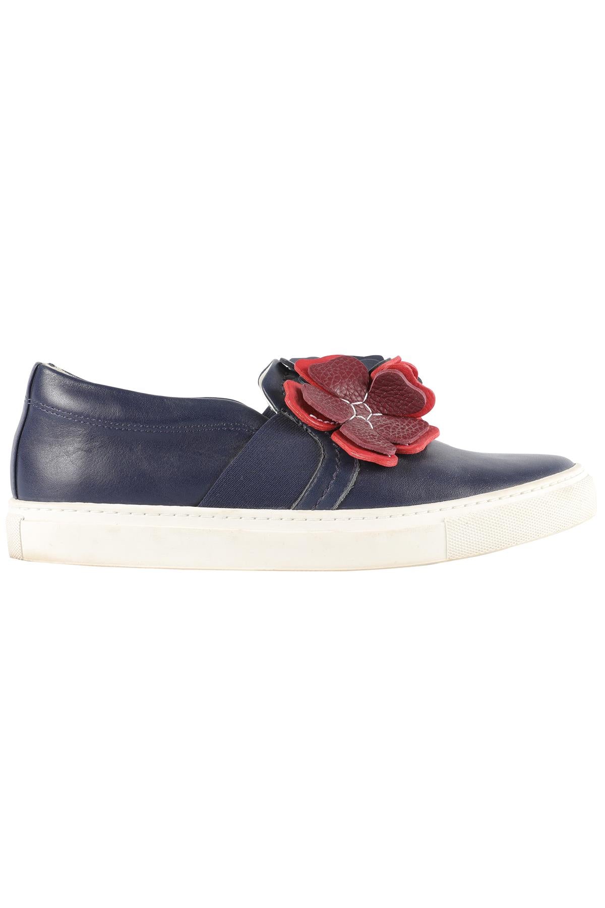 LANVIN BLUE LEATHER SNEAKERS EU 39 UK 6, US 9