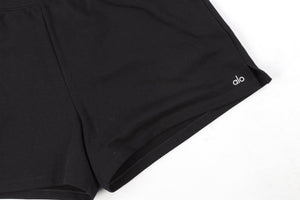 ALO YOGA BLACK COTTON SHORTS LARGE
