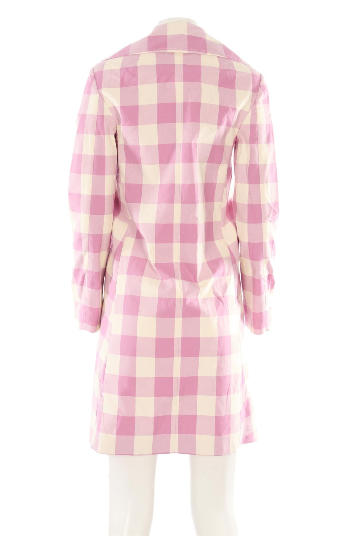 LA VESTE PINK COTTON COAT MEDIUM