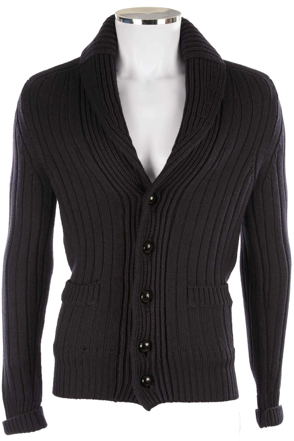 TOM FORD NAVY MEN'S WOOL CARDIGAN UK/US 36 FR 46 IT 46