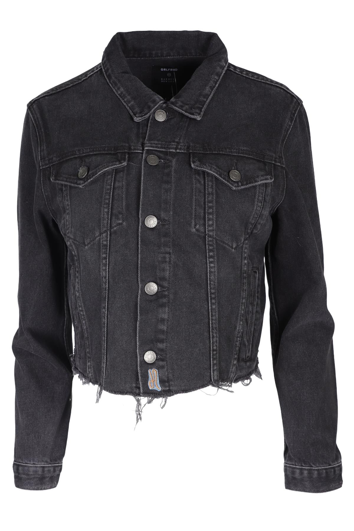 GRLFRND BLACK DENIM JACKET SMALL