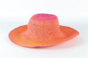RUSLAN BAGINSKIY ORANGE STRAW HAT