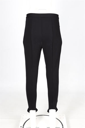 TIBI BLACK JERSEY STIRRUP PANTS US 8 UK 12