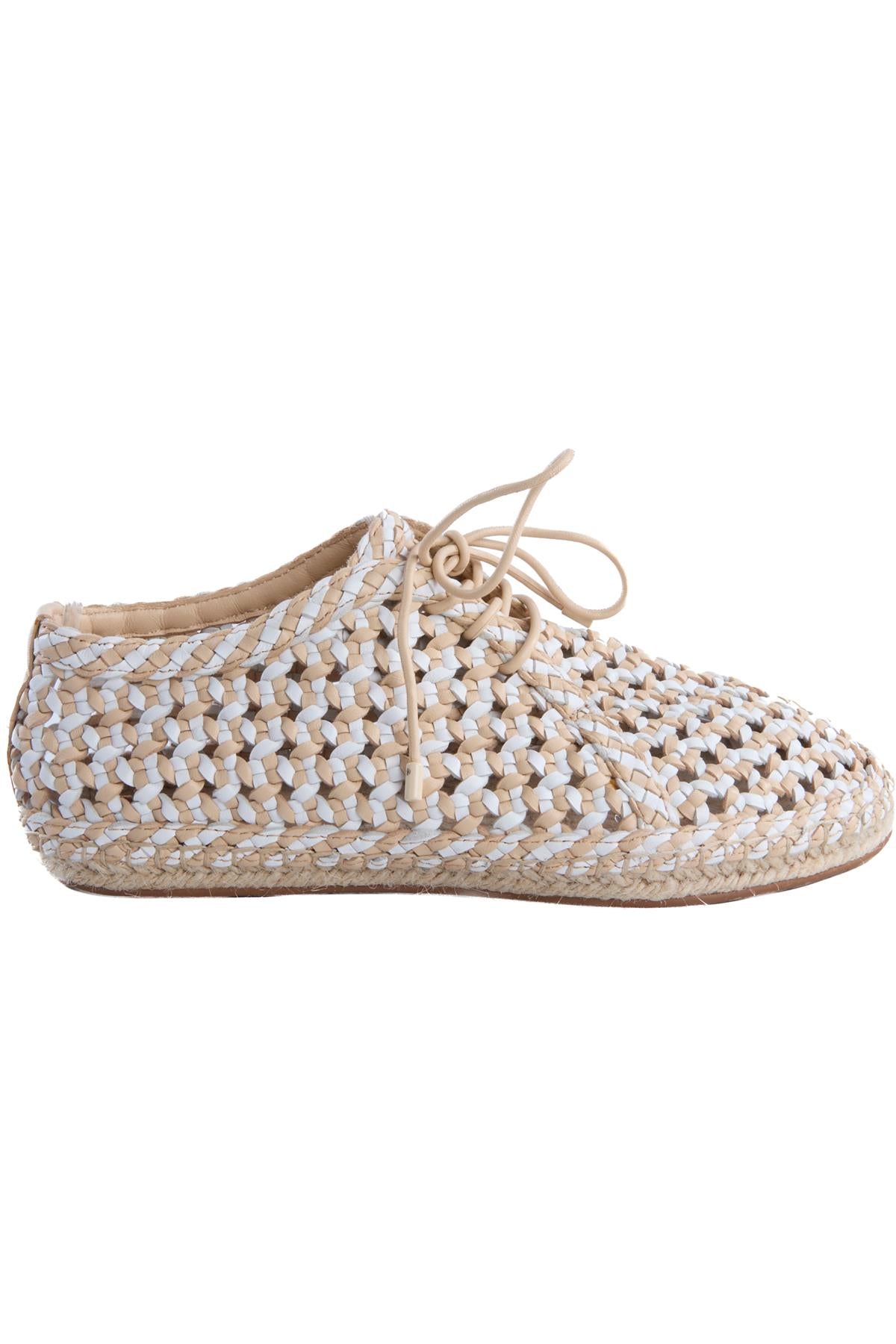 ZIMMERMANN BEIGE LEATHER ESPADRILLES EU 38 UK 5 US 8