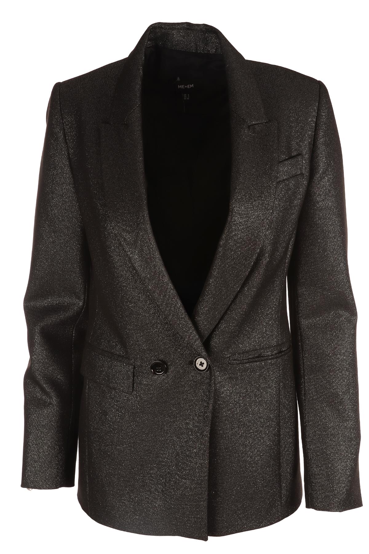 ME + EM GREY WOVEN JACKET UK 6