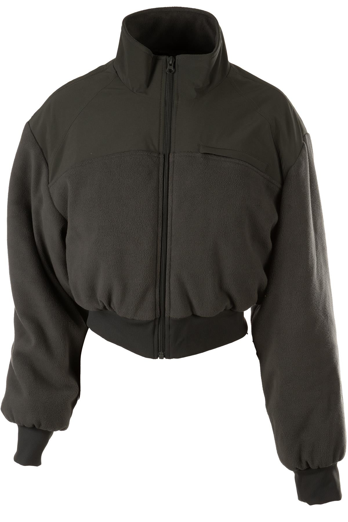 ALO YOGA GREEN FLEECE JACKET MEDIUM