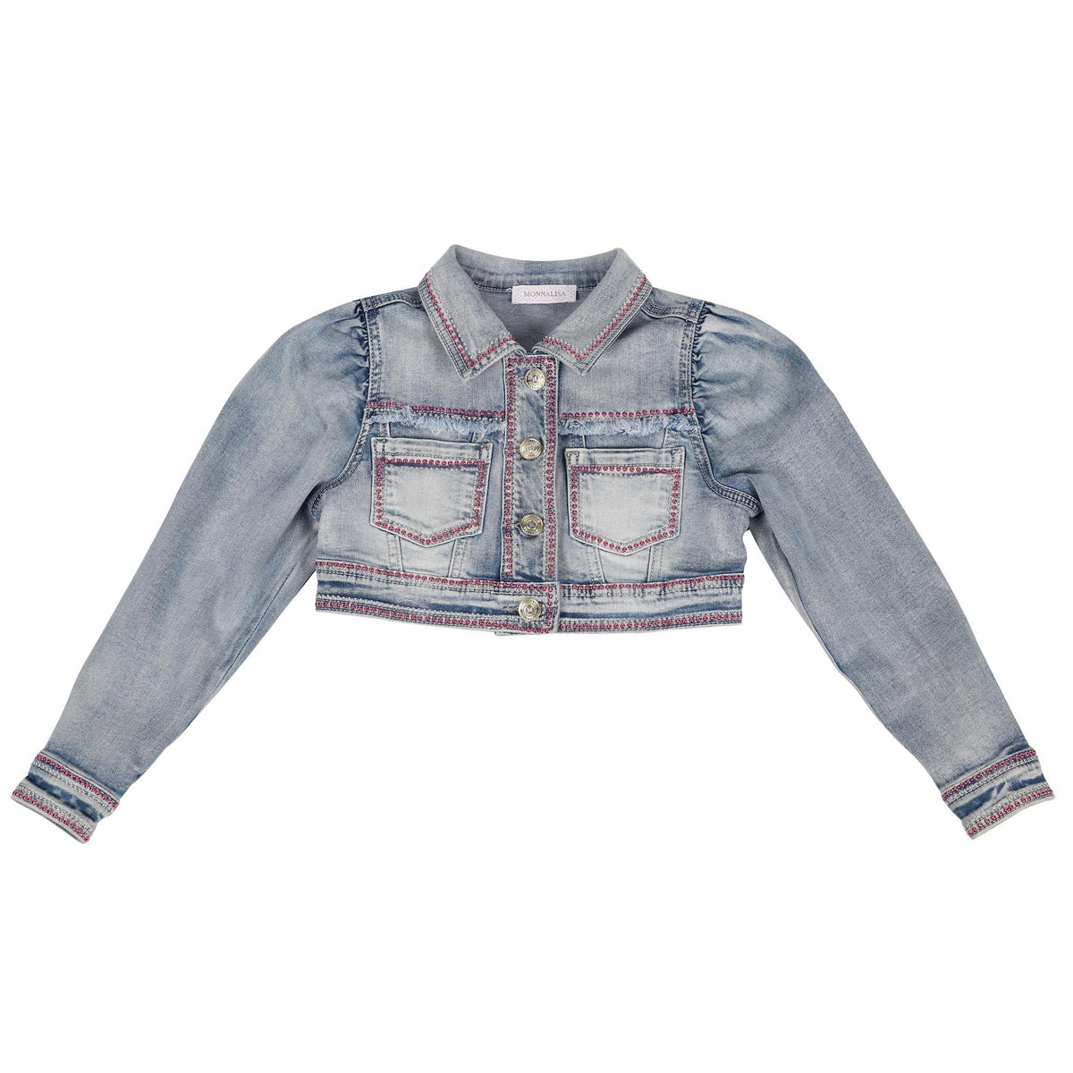 MONNALISA KIDS GIRLS DENIM JACKET 6 YEARS