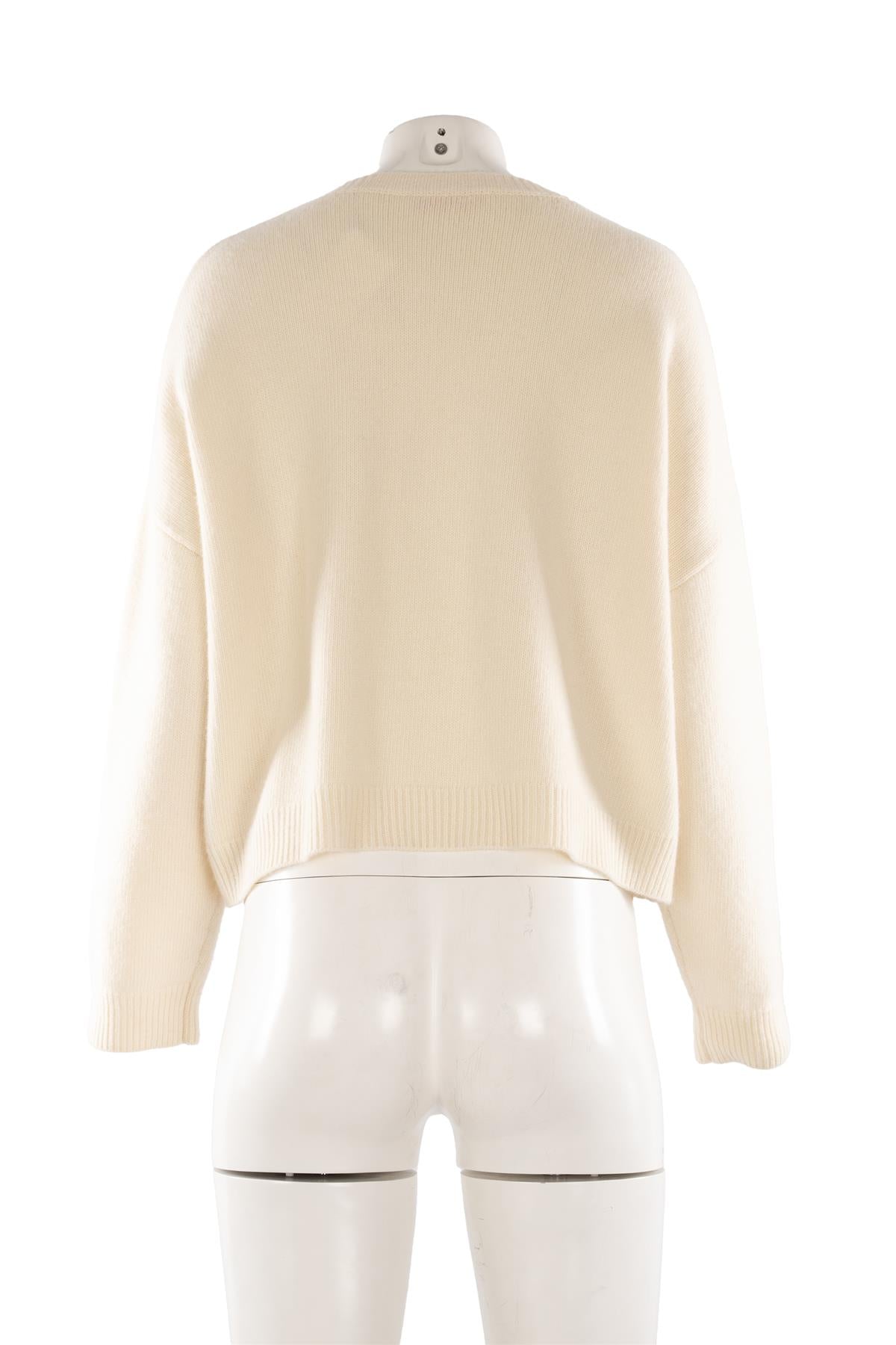 VALENTINO CREAM WOOL SWEATER LARGE