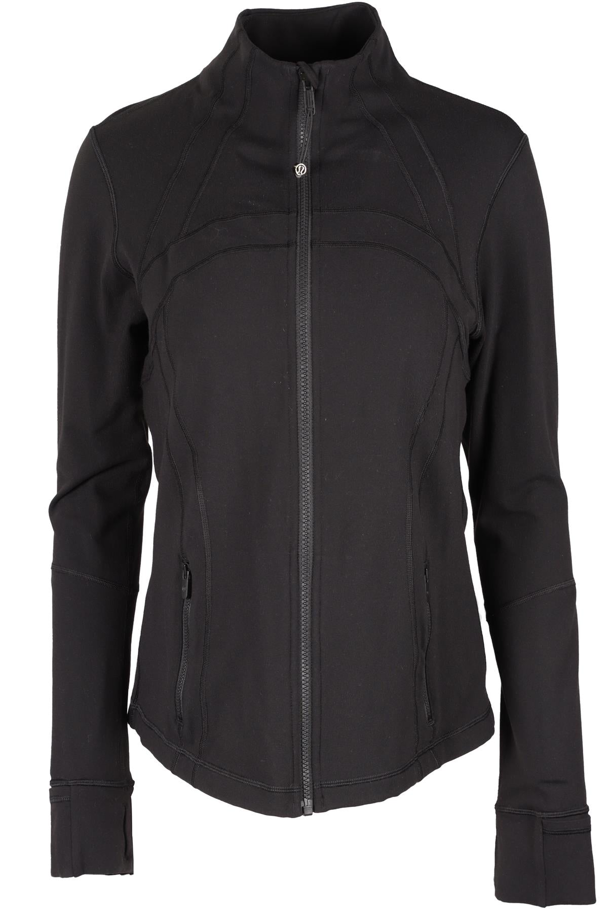 LULULEMON BLACK JERSEY JACKET US 10 UK 14