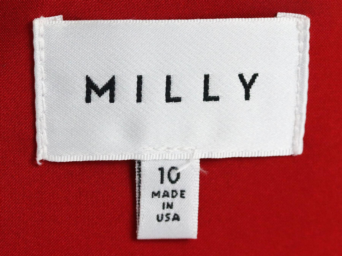 MILLY BELTED COTTON BLEND MINI DRESS US 10 UK 14