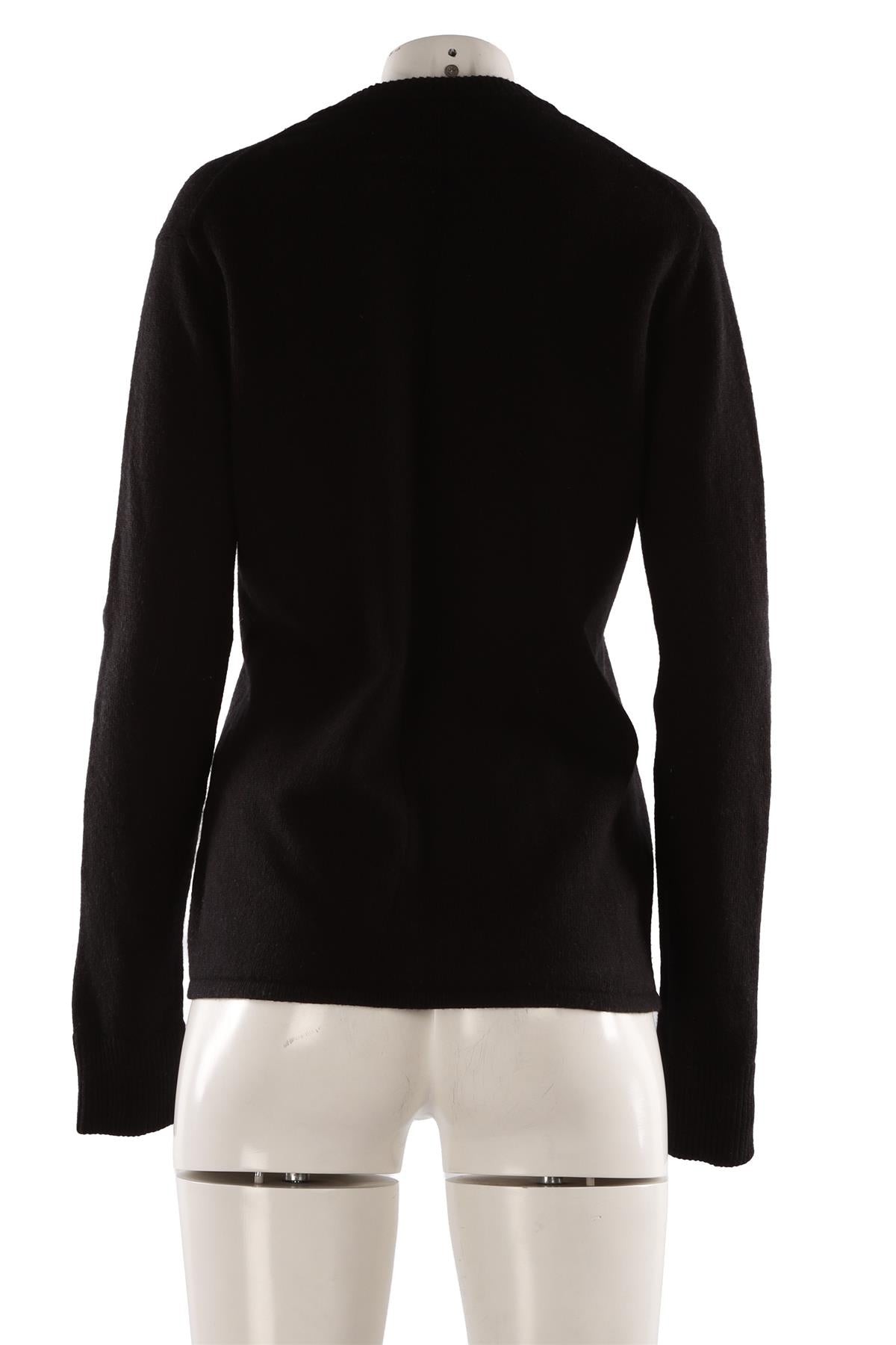 BLACK WOOL SWEATER