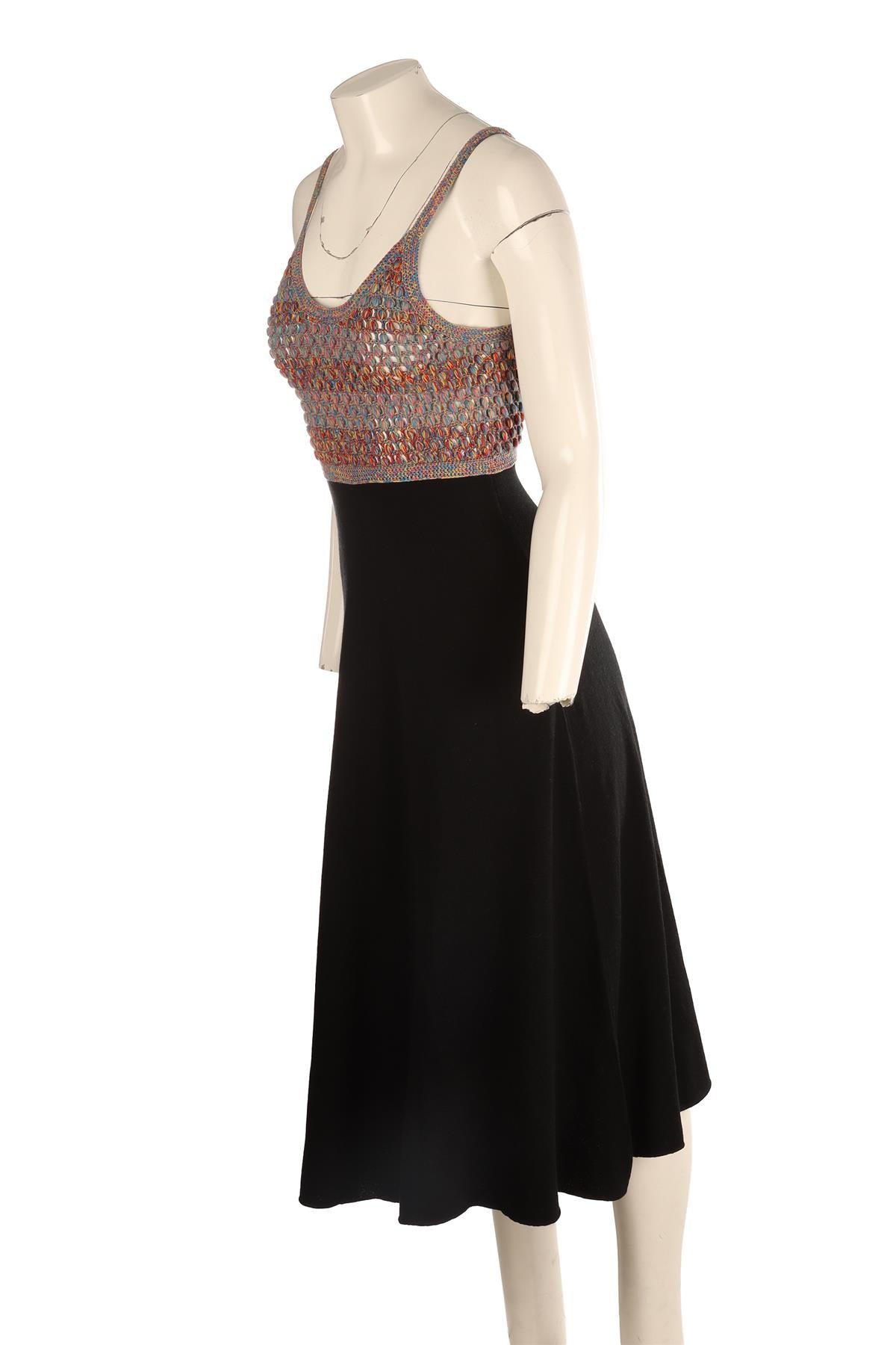CHLOÉ MULTI WOOL MAXI DRESS XSMALL